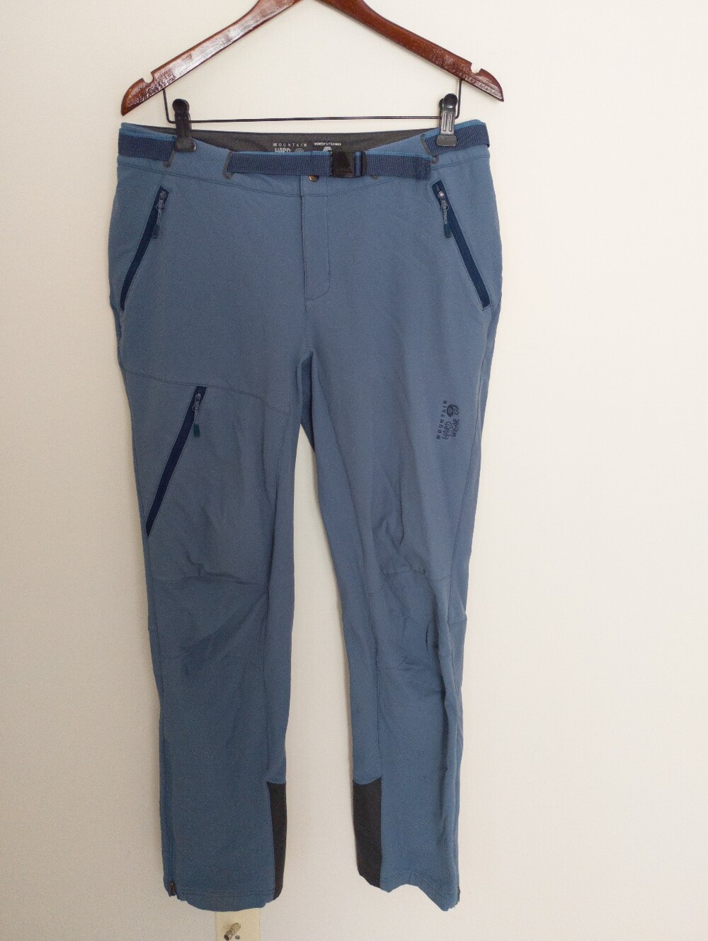 Mountain Hardwear Yumalina Fleece Lined Softshell Hiking Pants Integrated Belt M